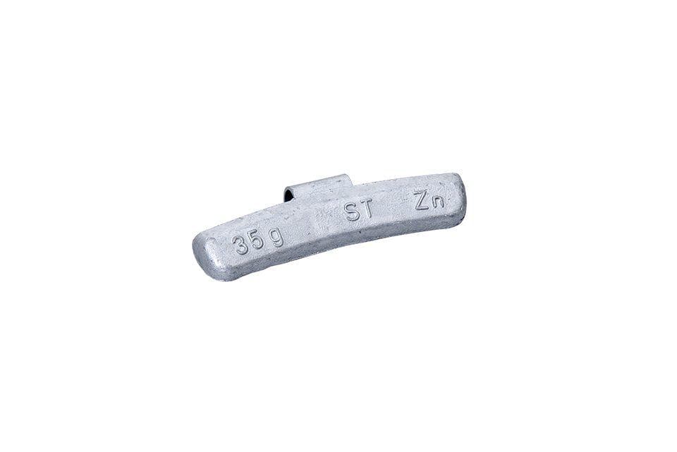 35g zink vikter PV med clips aluminium fälg