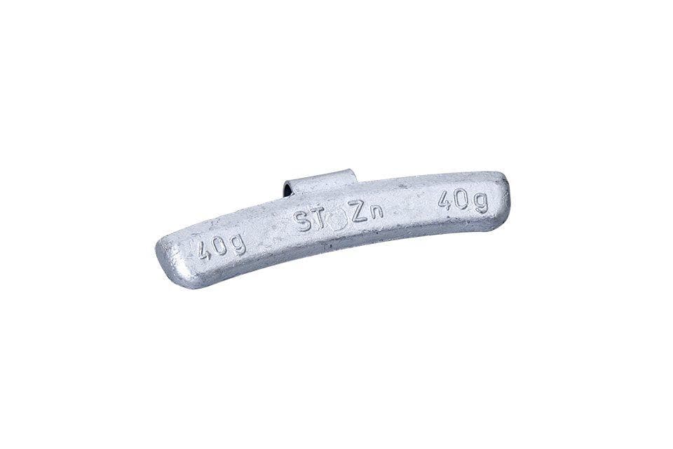 40g zink vikter PV med clips aluminium fälg