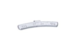 50g zink vikter PV med clips aluminium fälg